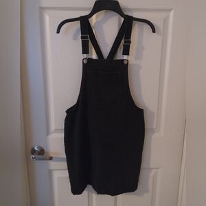 Wild Fable Black Overall Denim Dress Size S